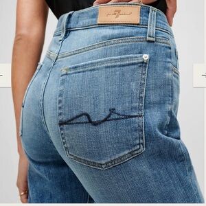 7 For All Mankind Light Blue Boyfriend Jeans